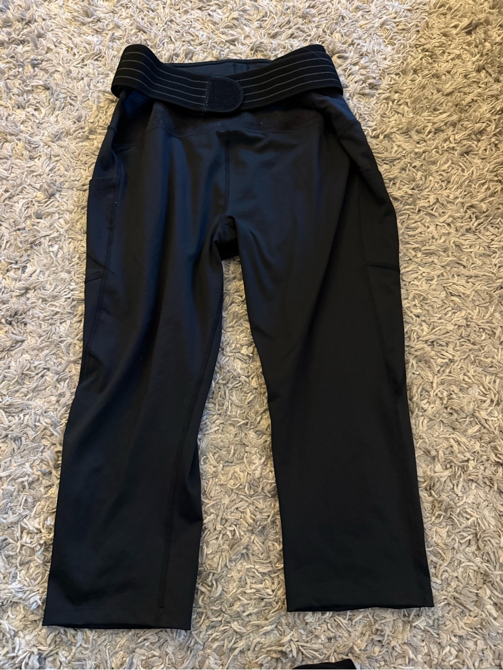 Tommy Copper Women's Black Performance Leggings with Adjustable Waist